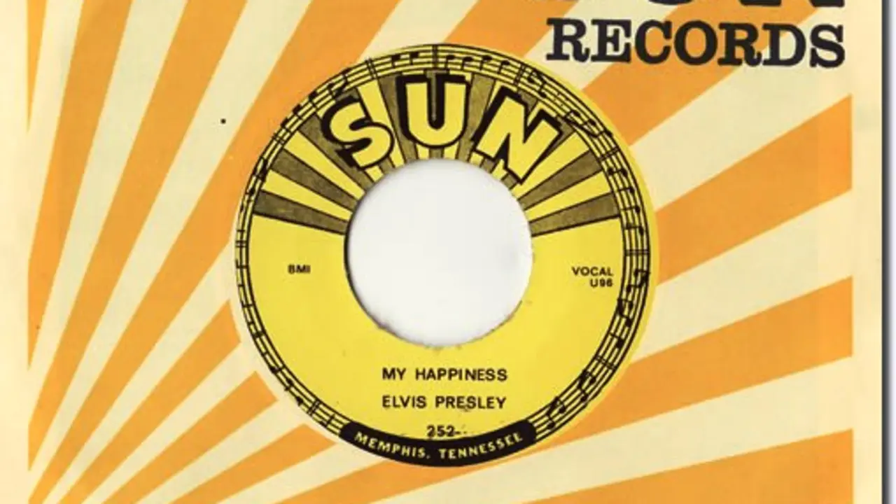 Primer disco grabado por Elvis, con 18 a&ntilde;os, en Memphis (julio de 1953).