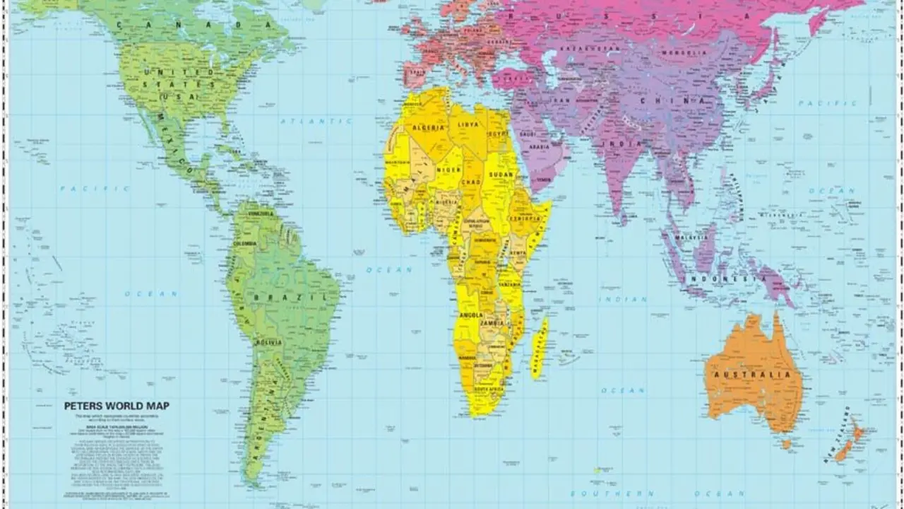 Mapa de Peters.