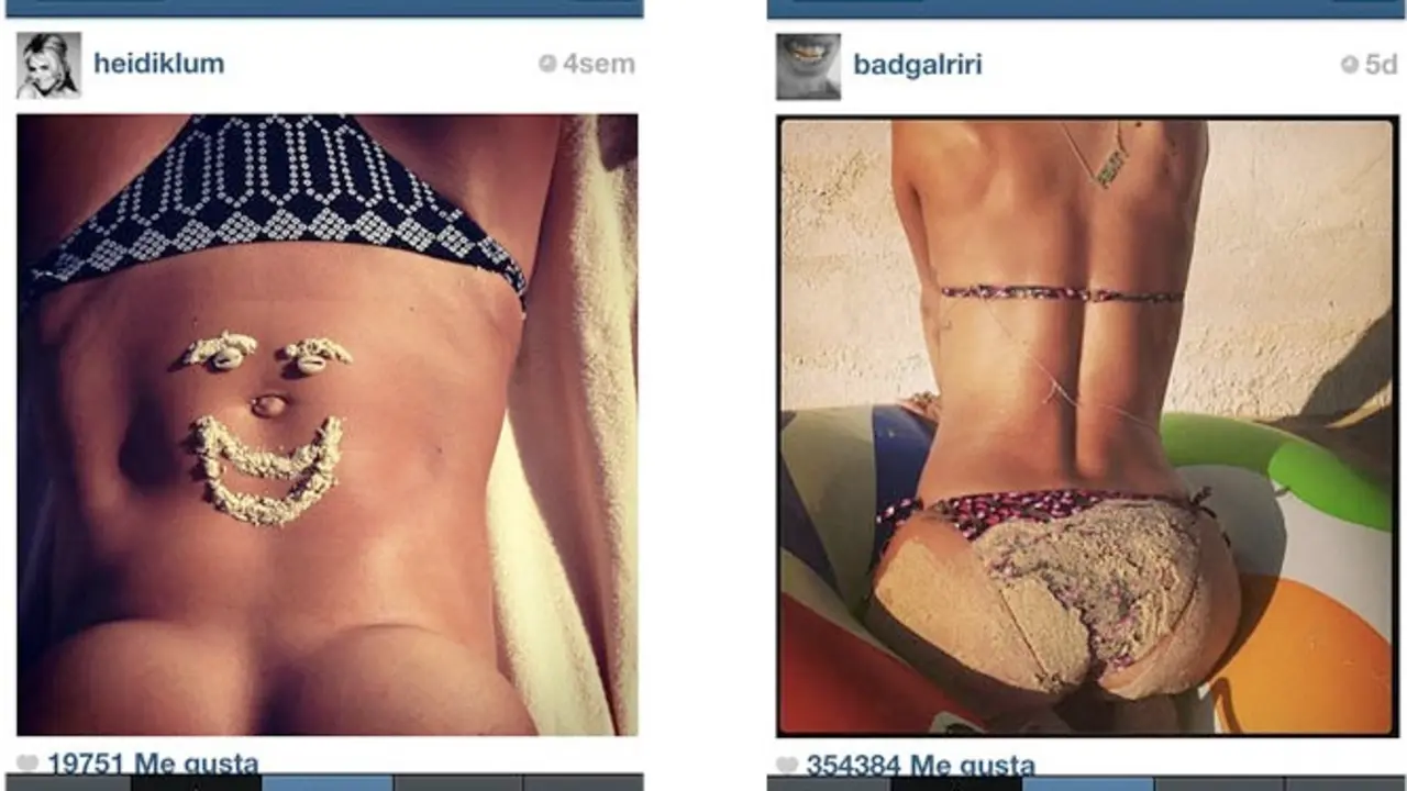 Heidi Klum y Rihanna en Instagram