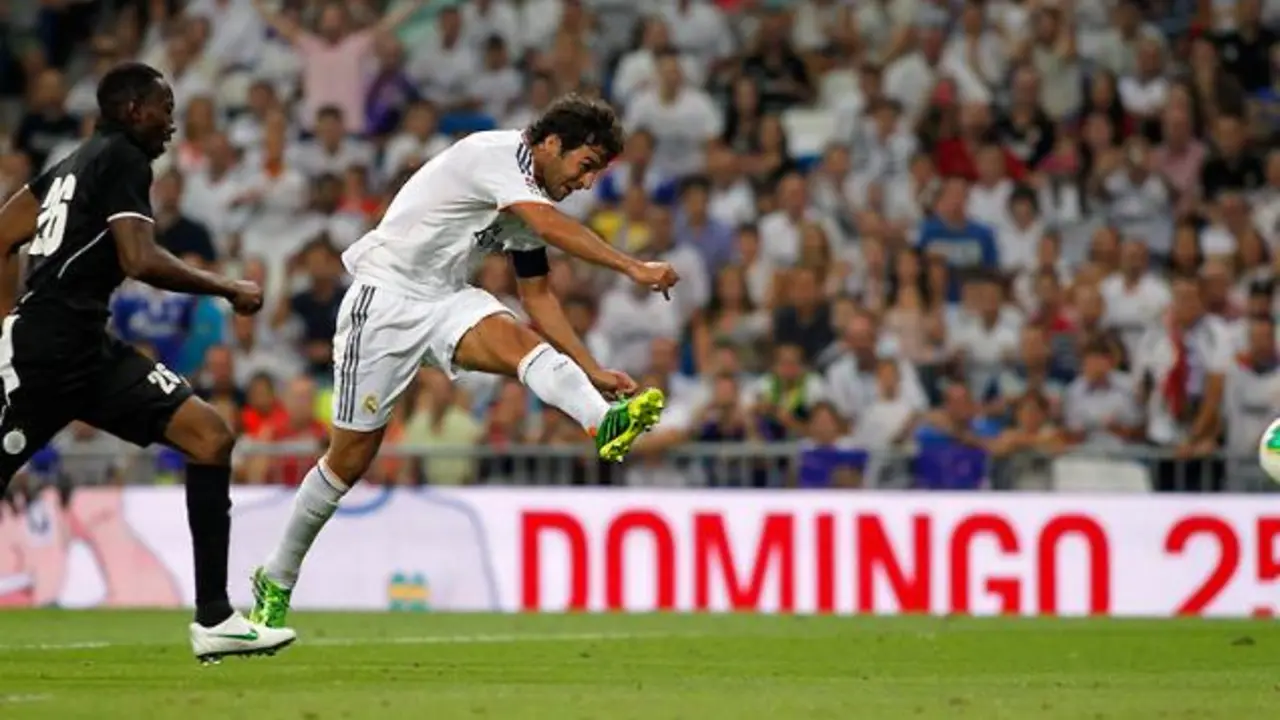 Ra&uacute;l, en su partido de homenaje en el Bernab&eacute;u / Real Madrid.