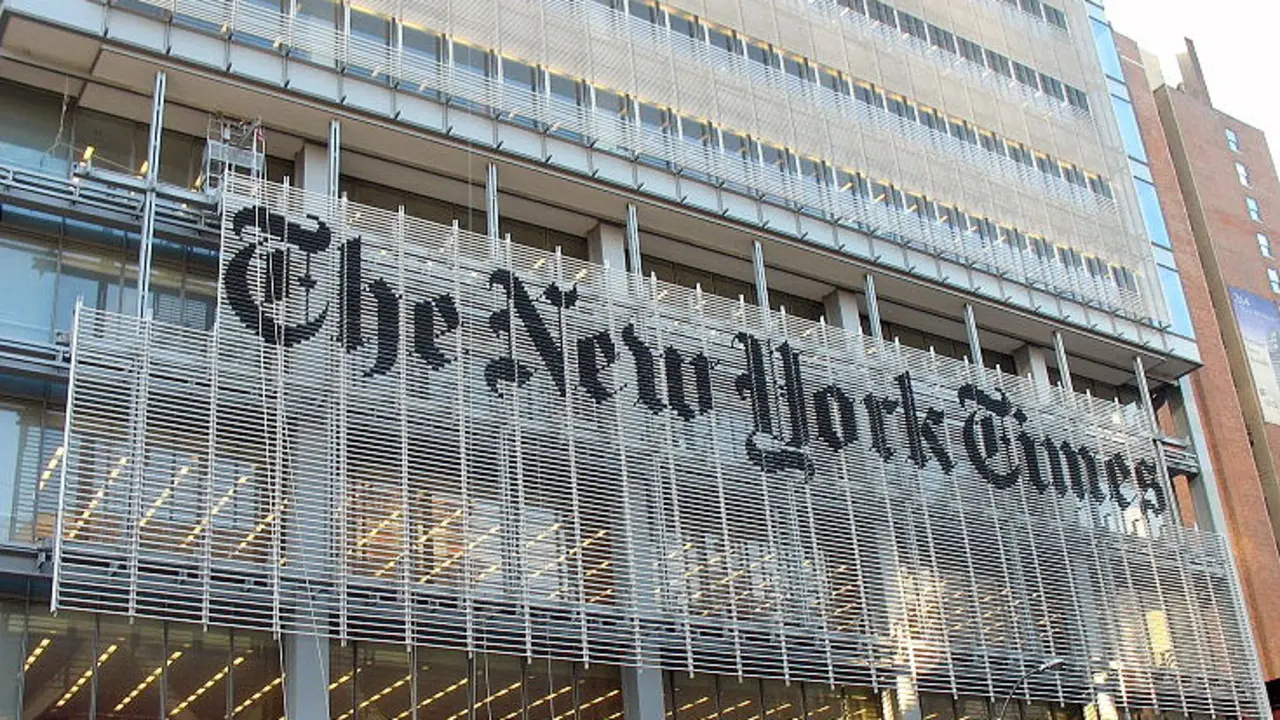 Sede del peri&oacute;dico The New York Times.