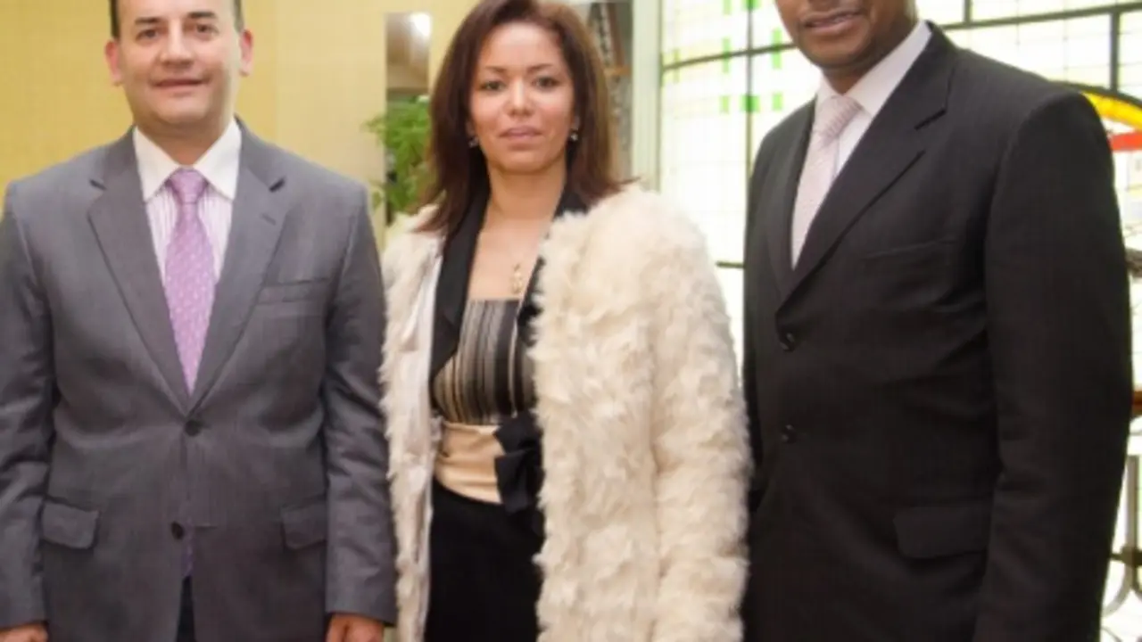 Carlos Alberto Baena, senador en Colombia; Claudia Mosquera, Portavoz en Madrid y Occidente, y Luis Ernesto Olave, presidente de la Fundaci&oacute;n Afroamigos en Colombia. 