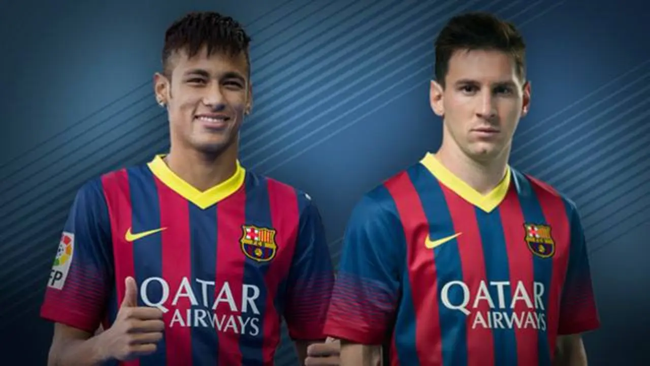 Neymar y Messi.