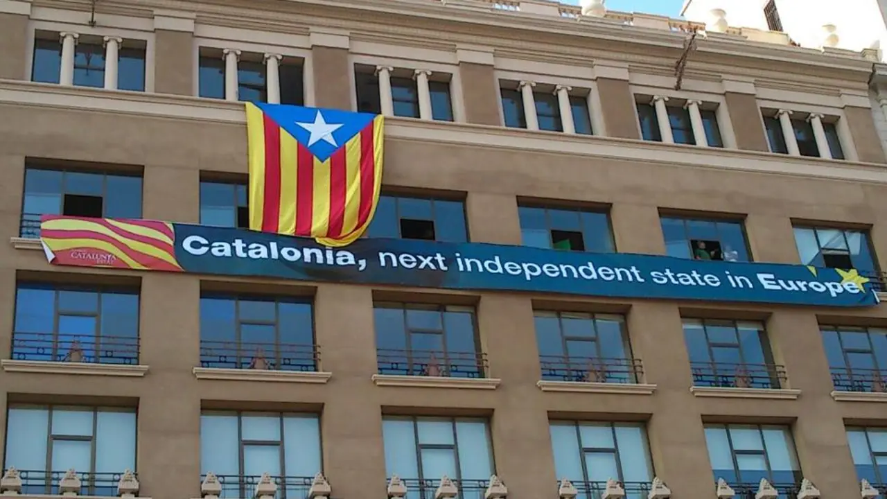 Bandera independentista de Catalu&ntilde;a.