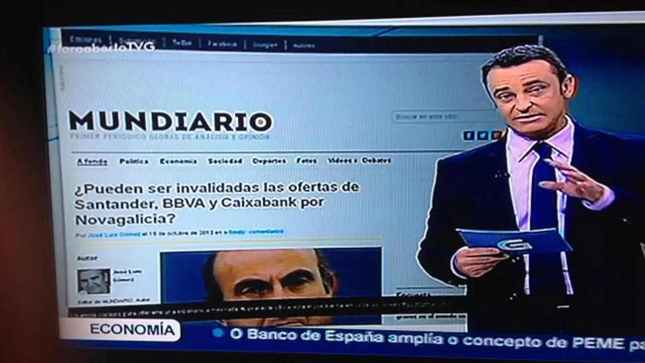 El programa Foro Aberto de la TVG se hace eco de una informaci&oacute;n de Mundiario.