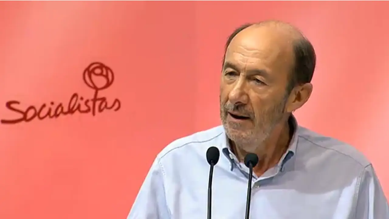 Alfredo P&eacute;rez Rubalcaba, secretario general del PSOE.