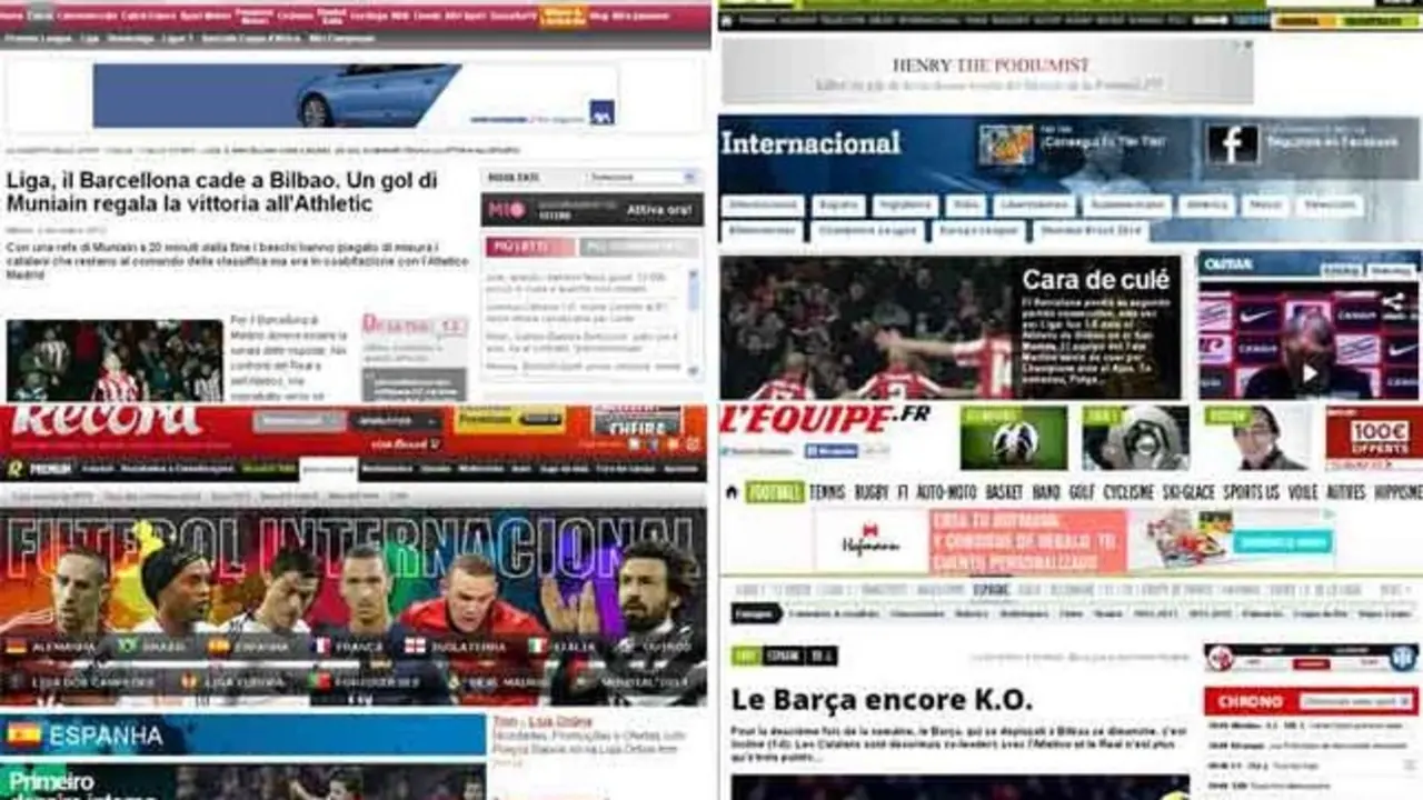 Todos los grandes medios deportivos destacan el tropiezo de los de Tata Martino en San Mam&eacute;s, seg&uacute;n constata 'Sport'.