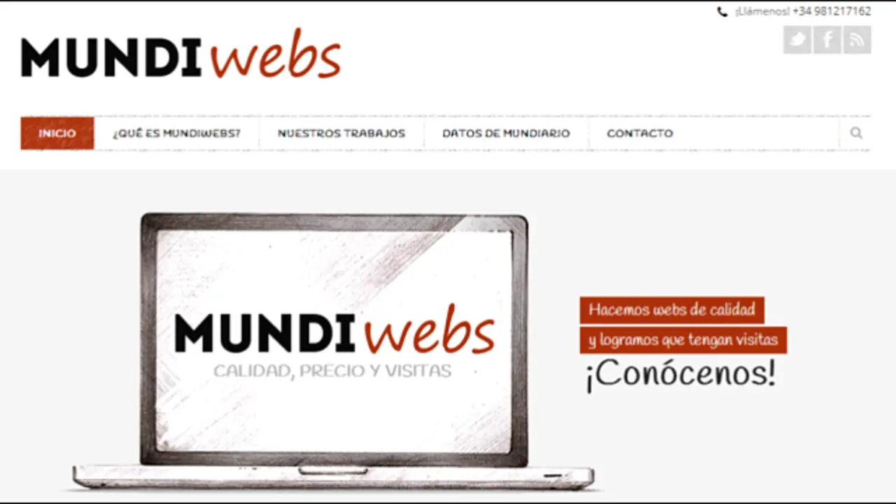 Captura de la home de Mundiwebs.