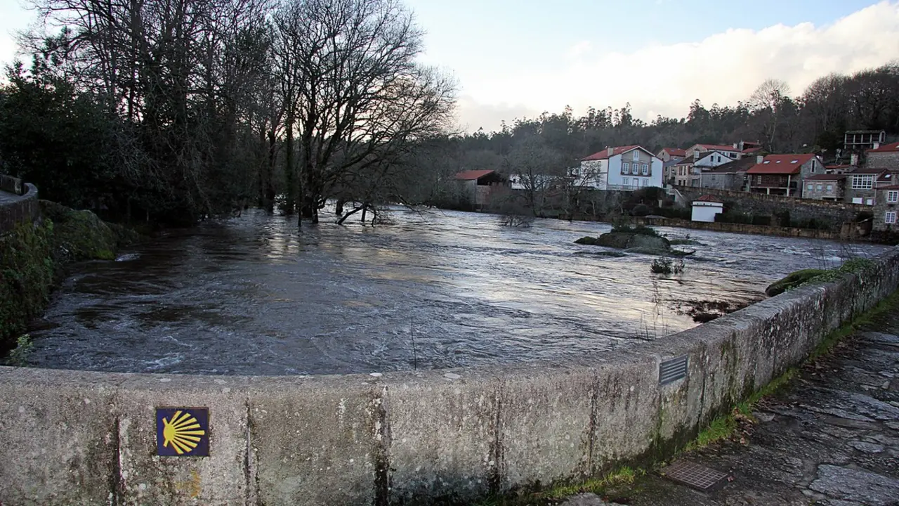 El Tambre, a su paso por Ponte Maceira (Ames, A Coru&ntilde;a).