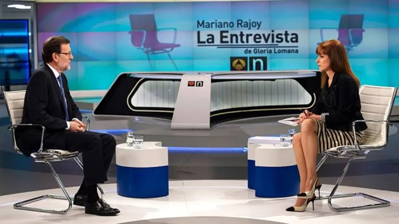 Mariano Rajoy y Gloria Lomana. / Antena 3