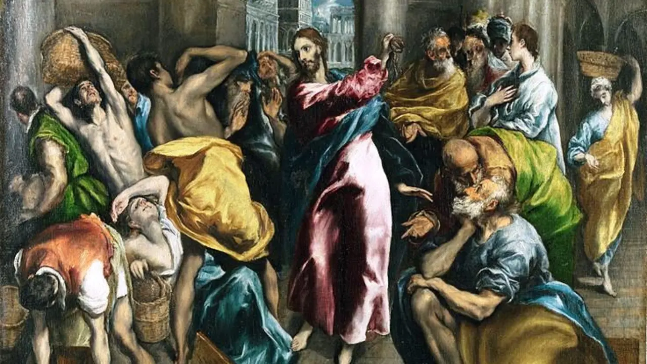 Expulsi&oacute;n de los mercaderes, El
 Greco
