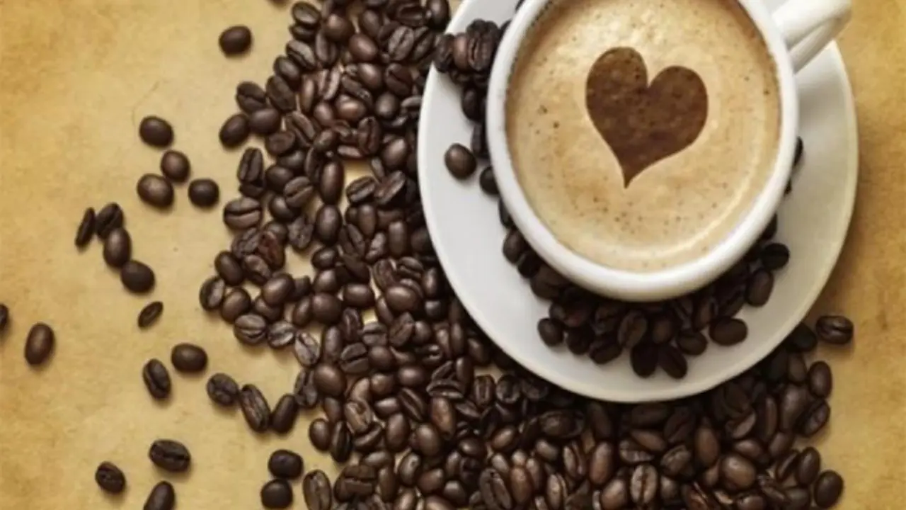 Taza de caf&eacute; con el s&iacute;mbolo del amor.