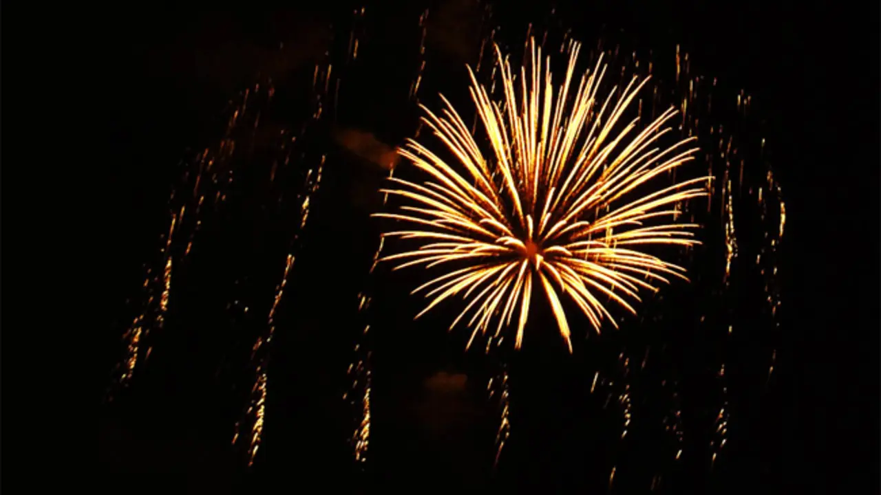 Fuegos artificiales.