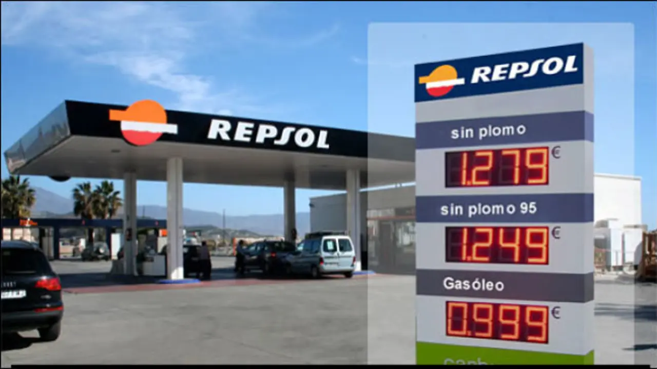 Una gasolinera de Repsol.