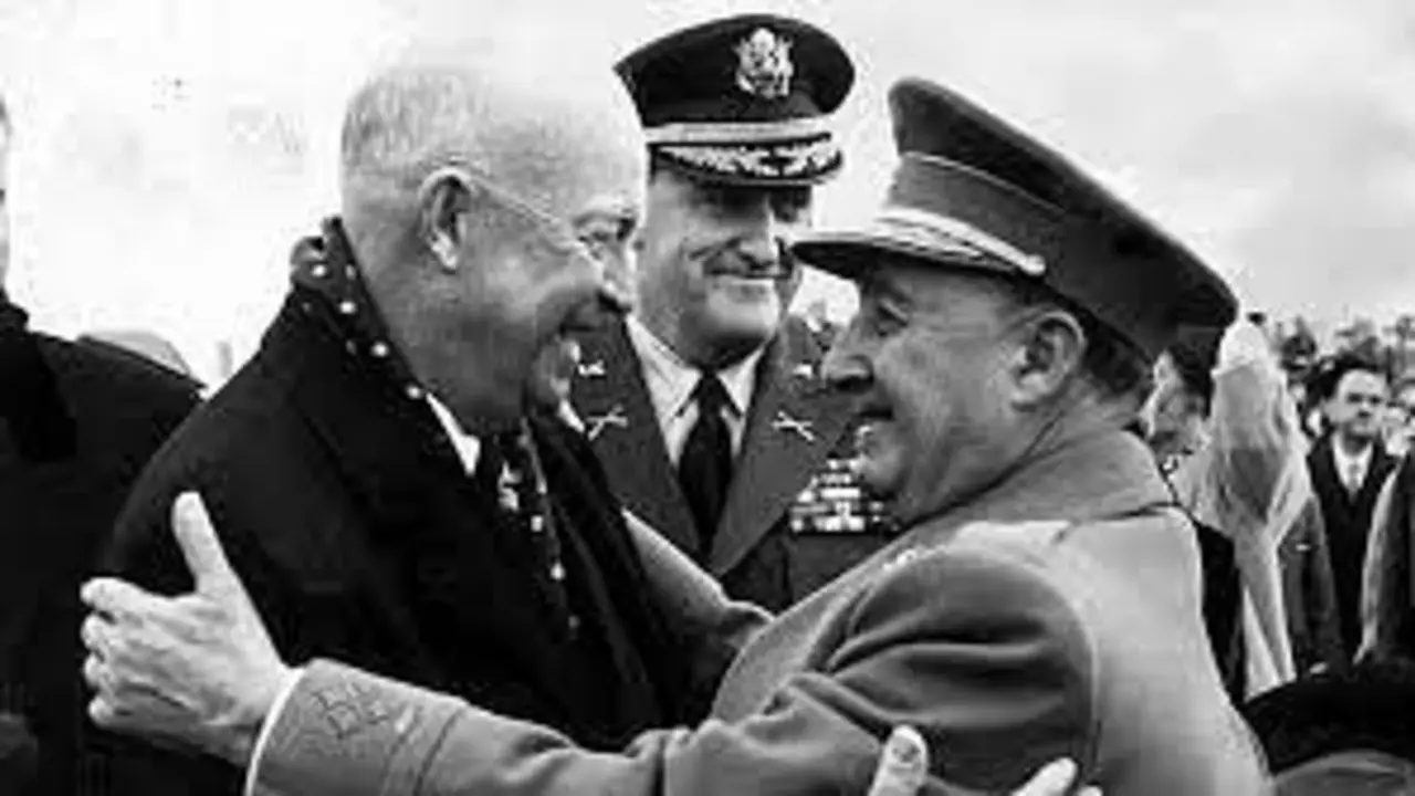 Dwight D. Eisenhower con Franco.