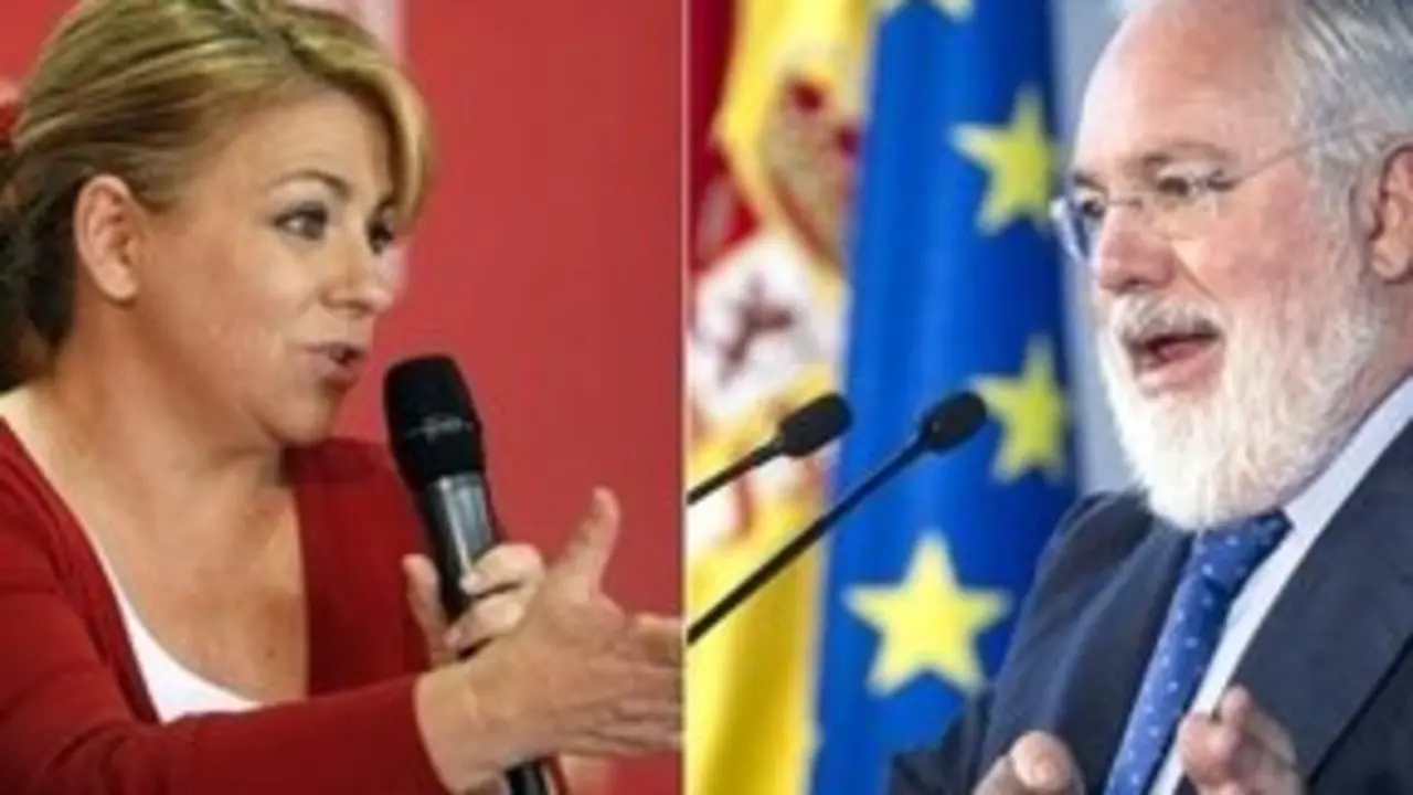 Elena Valenciano y Miguel Arias Ca&ntilde;ete. / Diariocritico
