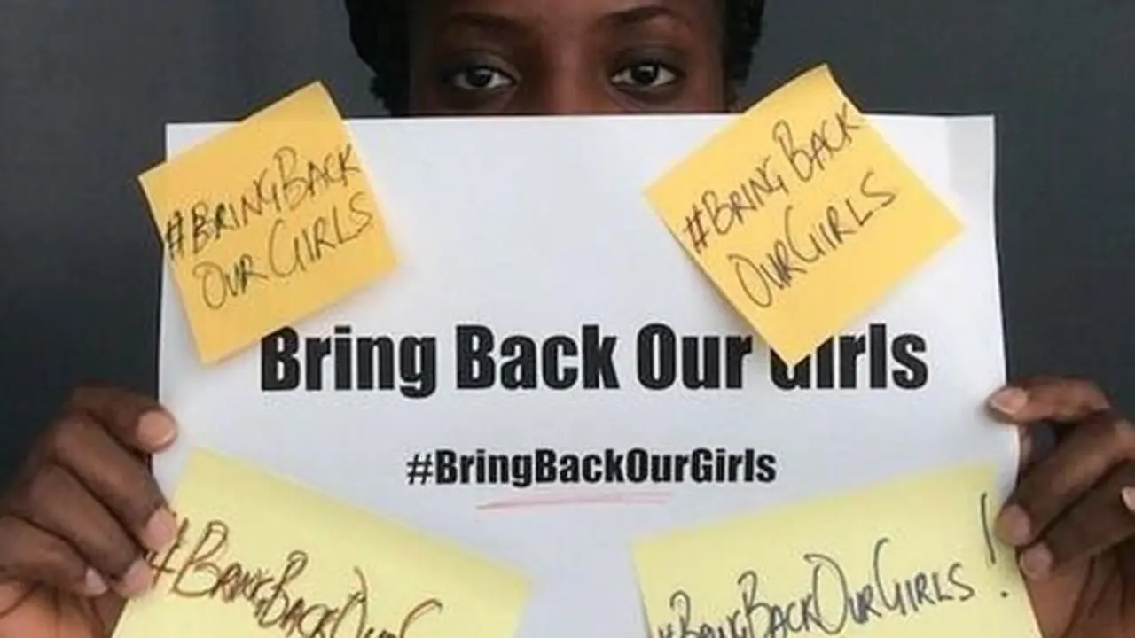 Campa&ntilde;a a favor de las ni&ntilde;as de Nigeria.