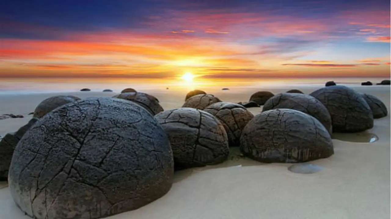 Las rocas esf&eacute;ricas de Nueva Zelanda