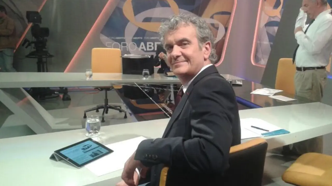 Jos&eacute; Luis G&oacute;mez en la TVG, en abril de 2014. / Pablo Acci&oacute;n
