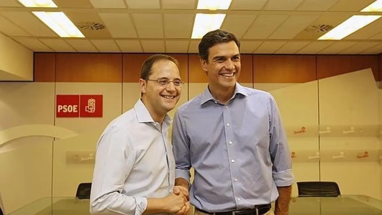 C&eacute;sar Luena y Pedro S&aacute;nchez. / La Rioja