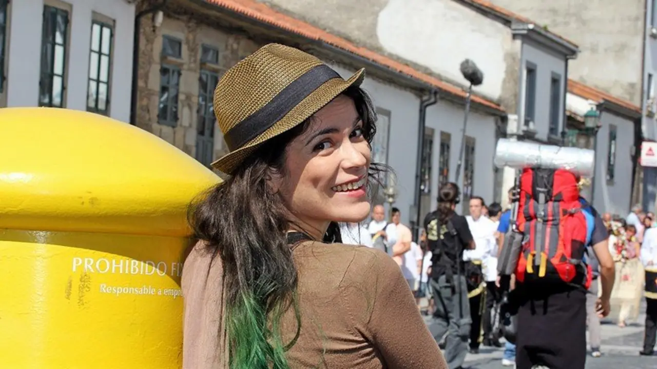 Cristina Pato en la procesi&oacute;n de Sar.