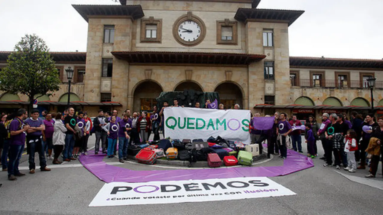 Militantes de Podemos.