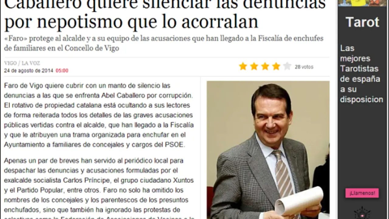 La Voz de Galicia critica a Faro de Vigo. / LVG
