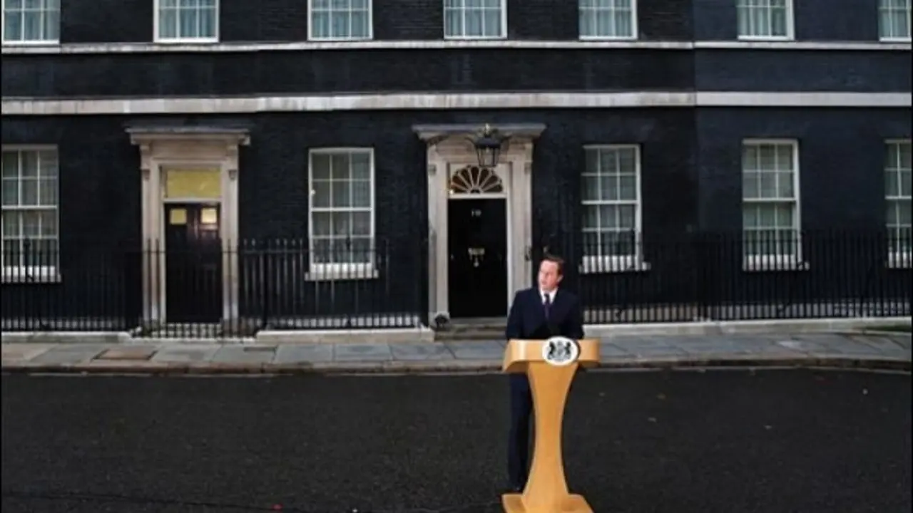 David Cameron en su comparecencia para valorar el resultado de Escocia. / Twitter