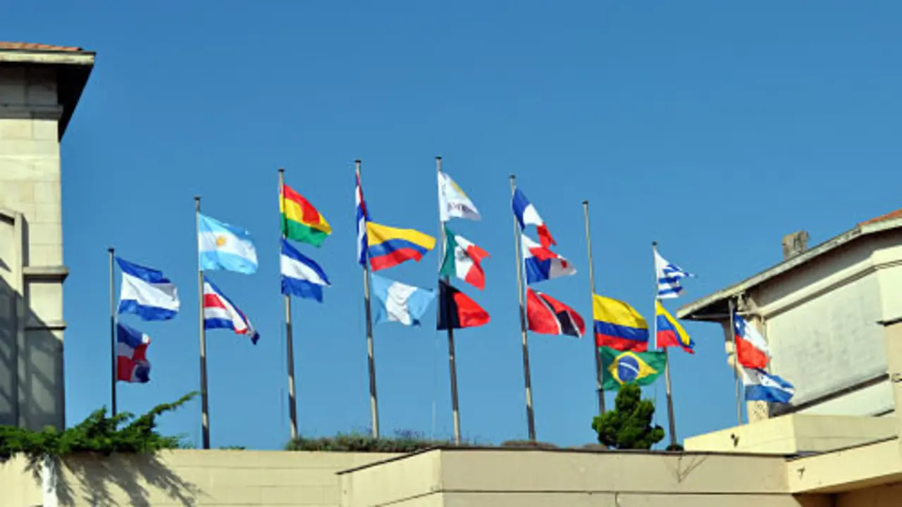 Banderas de los pa&iacute;ses latinoamericanos. /  Francisco Pu&ntilde;al