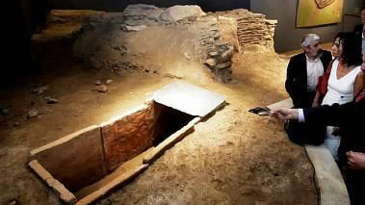 Necr&oacute;polis de San Roque (Lugo), hoy convertida en peque&ntilde;o museo. 