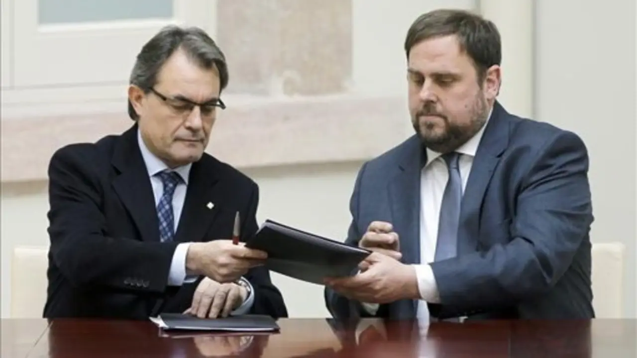 Artur Mas y Oriol Junqueras.