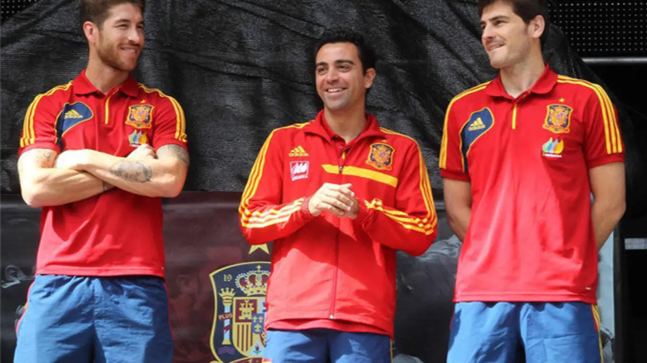 Ramos, Xavi y Casillas.