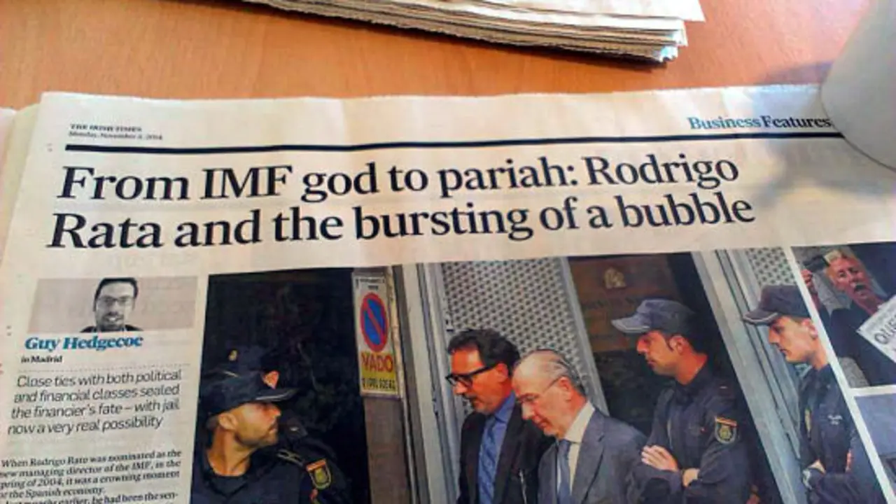 Errata en un titular de The Irish Times