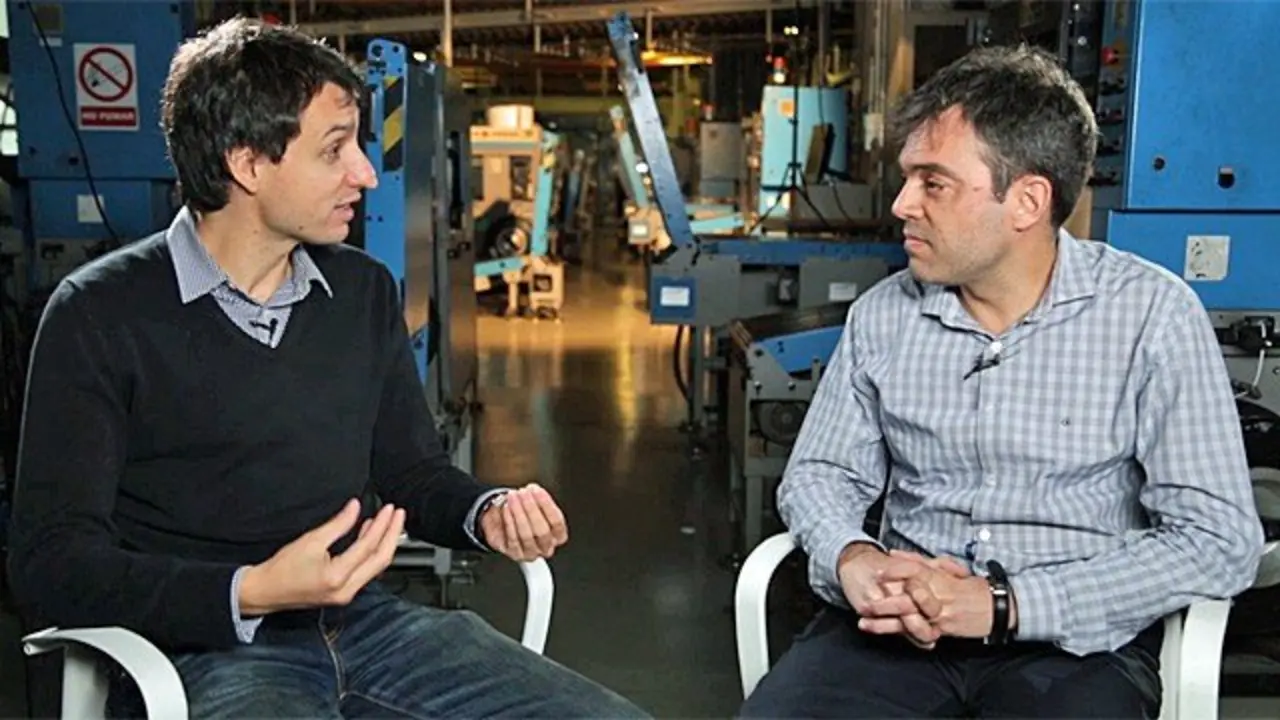 Llu&iacute;s Orriols y Bernardo Mar&iacute;n. / El Pa&iacute;s TV