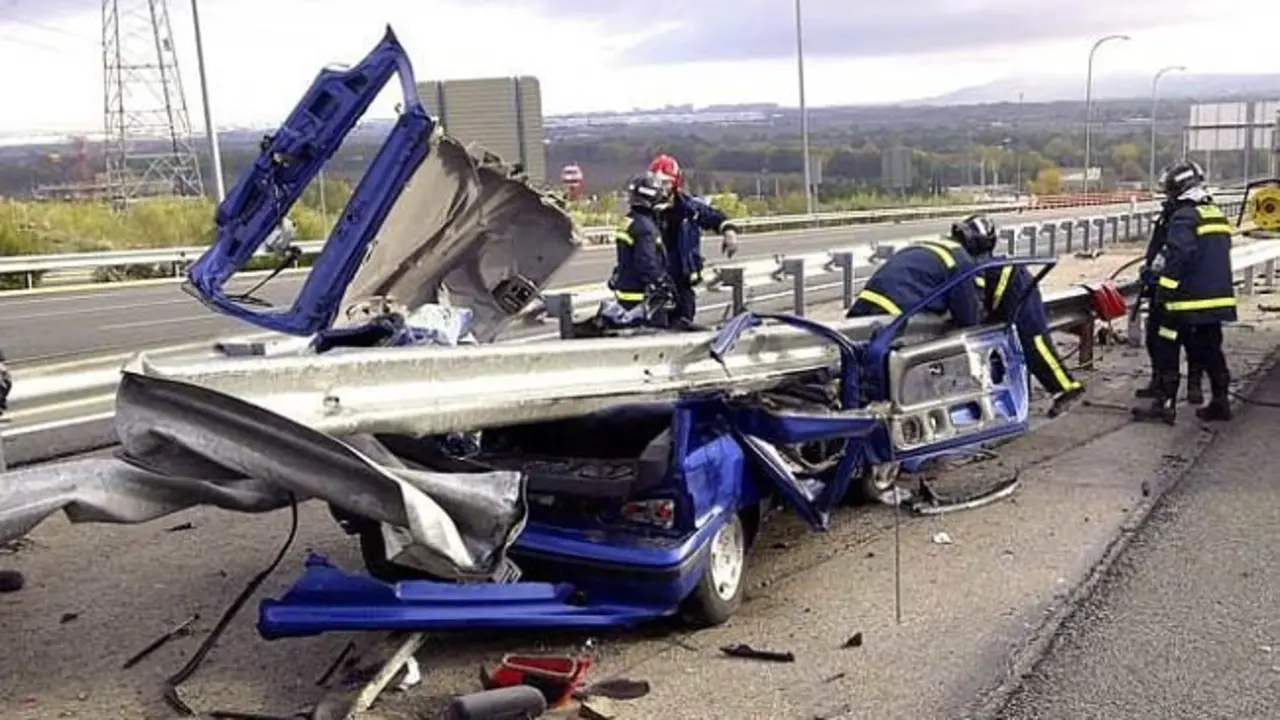Accidente de tr&aacute;fico. / TVE