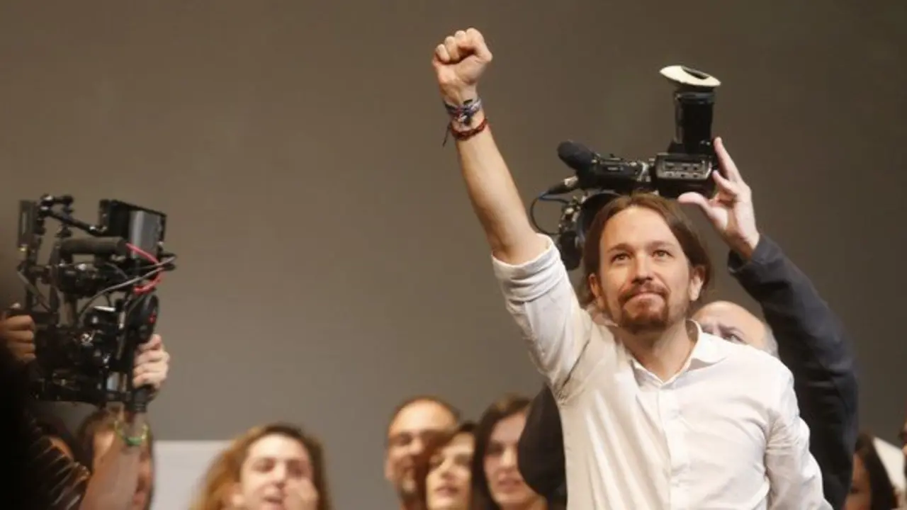 Pablo Iglesias, tras su proclamaci&oacute;n como l&iacute;der de Podemos. / Agust&iacute;n Catal&aacute;n en El Peri&oacute;dico de Catalunya