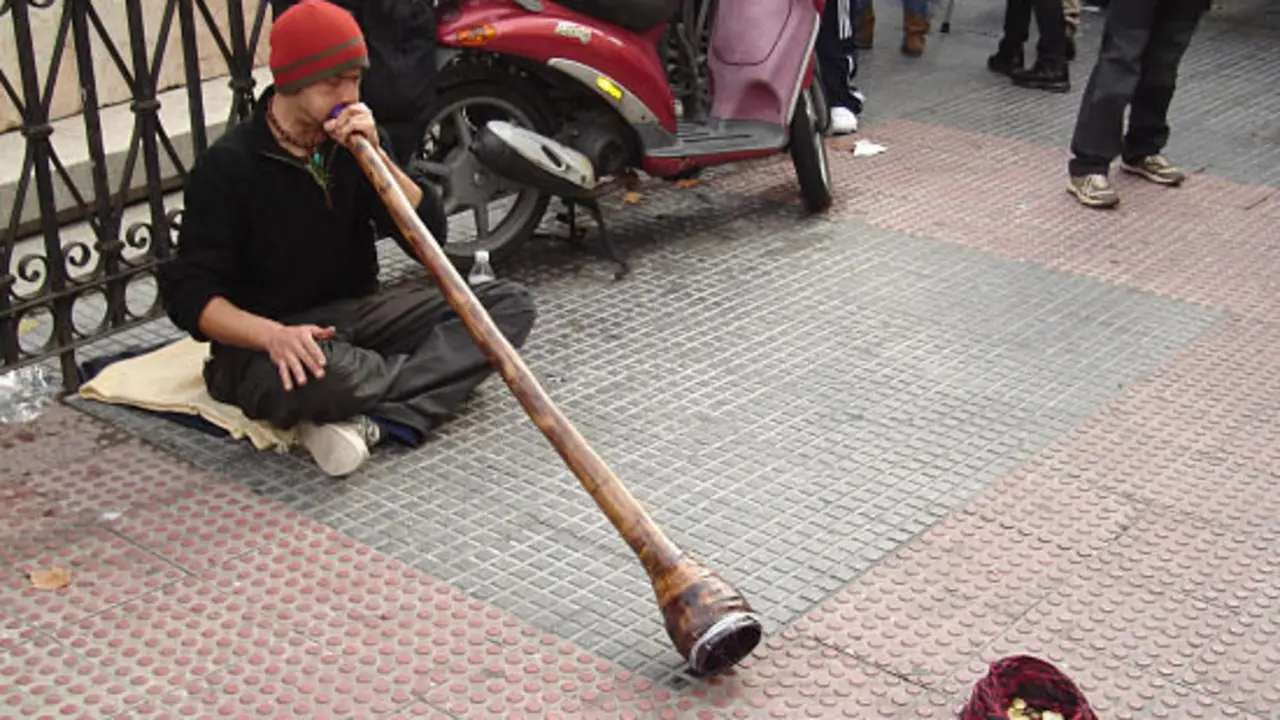 M&uacute;sico en el rastro de Madrid -  Francisco Pu&ntilde;al
