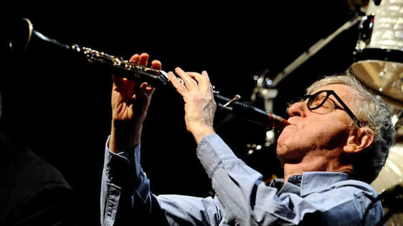 Woody Allen, durante un concierto de jazz.