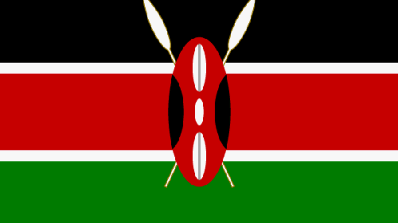 Bandera de Kenia.