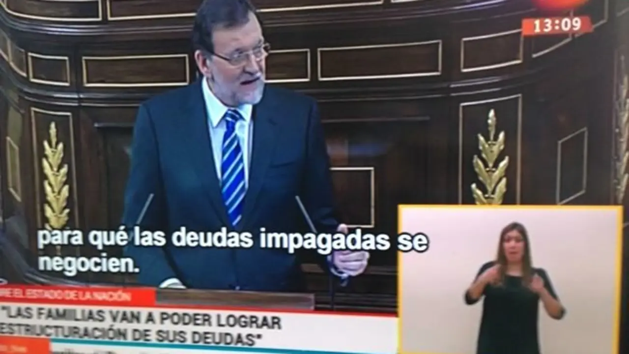 Mariano Rajoy en el Debate sobre el estado de la Naci&oacute;n. / 24h