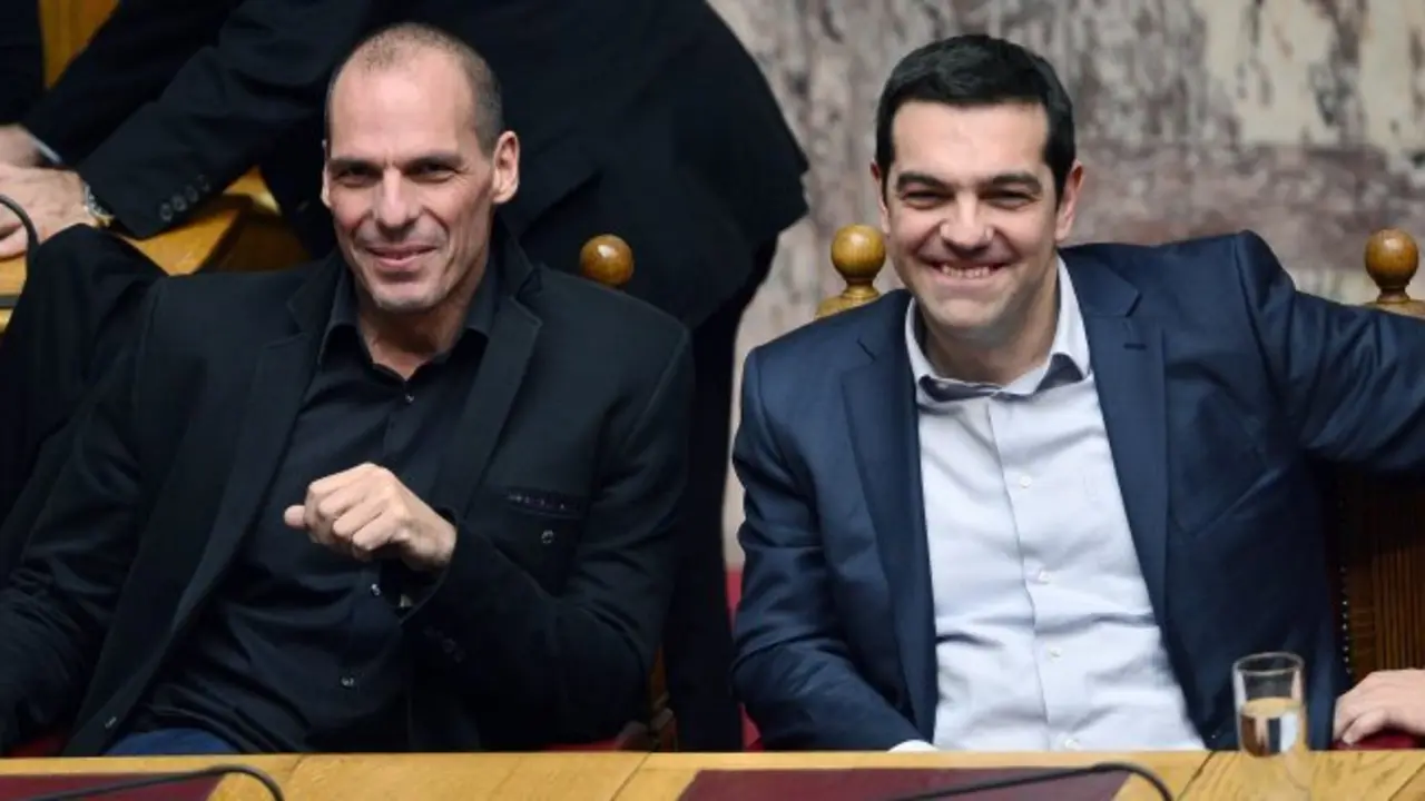 Varoufakis y Tsipras.