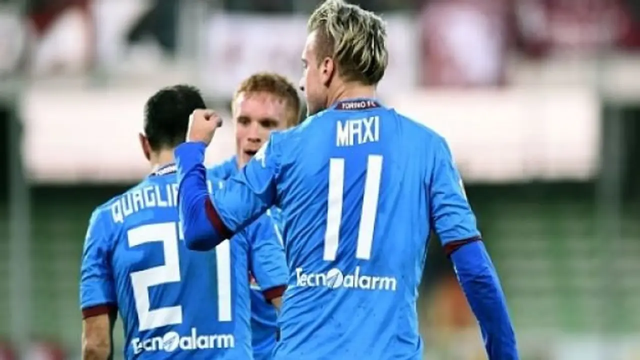 Maxi L&oacute;pez celebra un gol con el Torino. / RiverLate.com