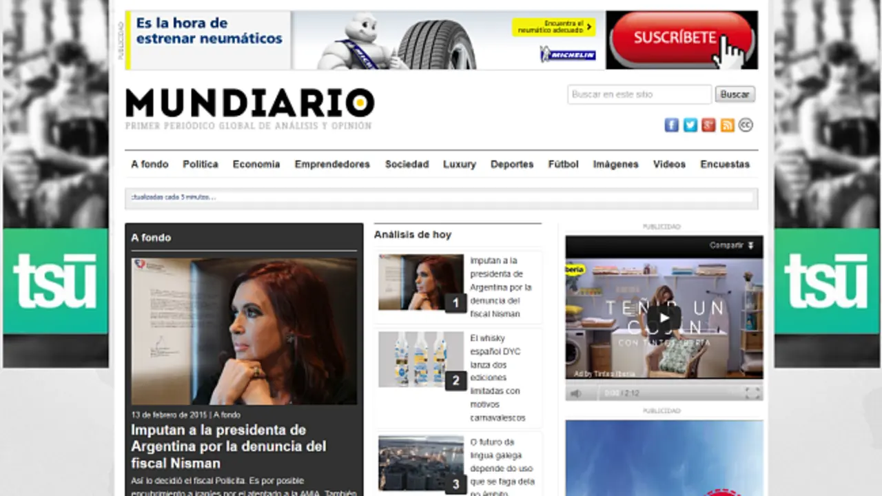 TSU en MUNDIARIO. 
