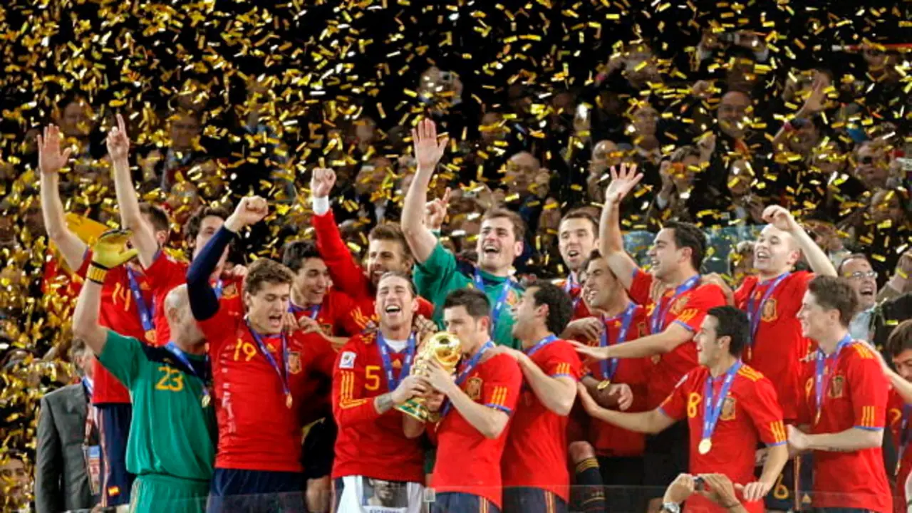 Selecci&oacute;n espa&ntilde;ola campeona del mundo.