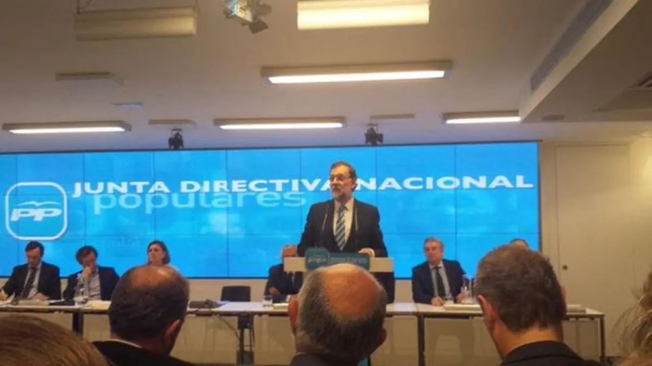 Mariano Rajoy en la Junta Directiva Nacional del PP. / Mundiario
