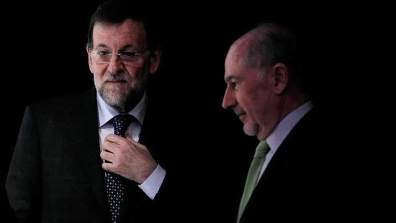 Mariano Rajoy y Rodrigo Rato.