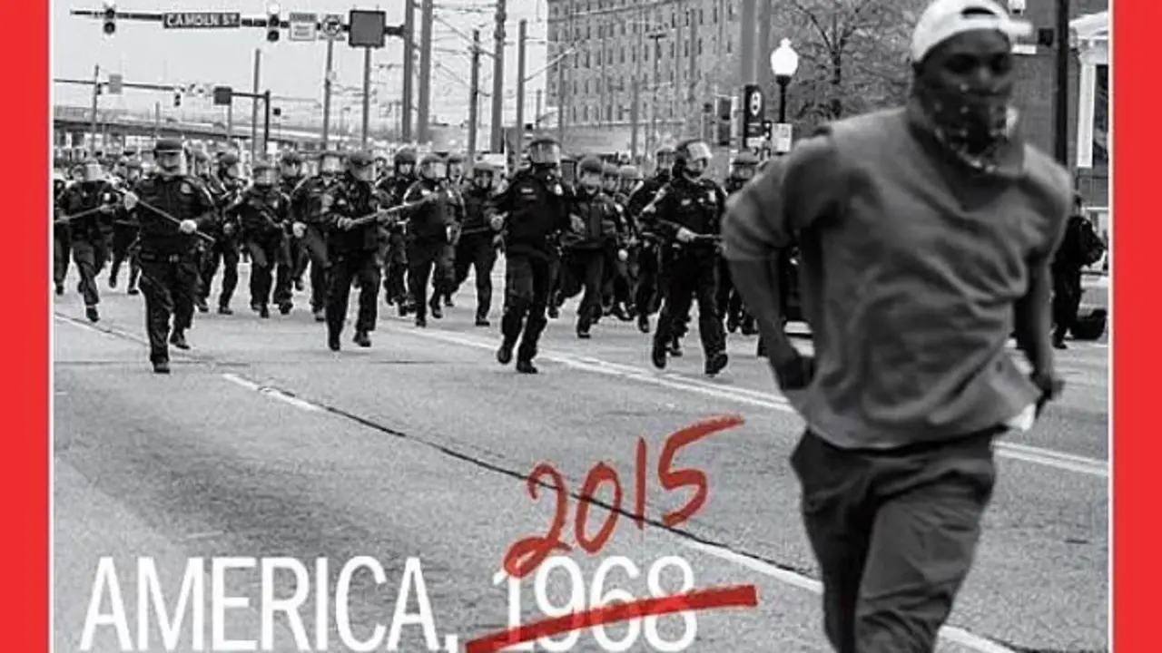 El racismo, en un fragmento de la portada de Time de mayo de 2015. / Time
