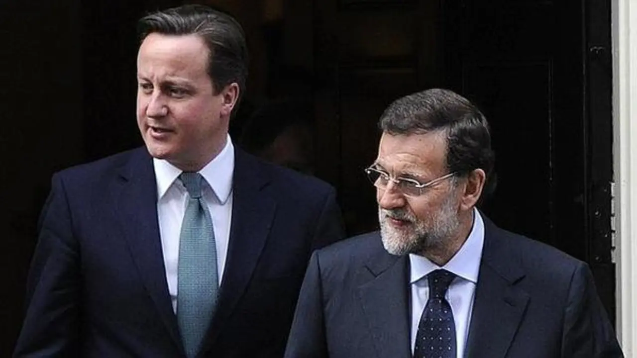 David Cameron y Mariano Rajoy. / Twitter