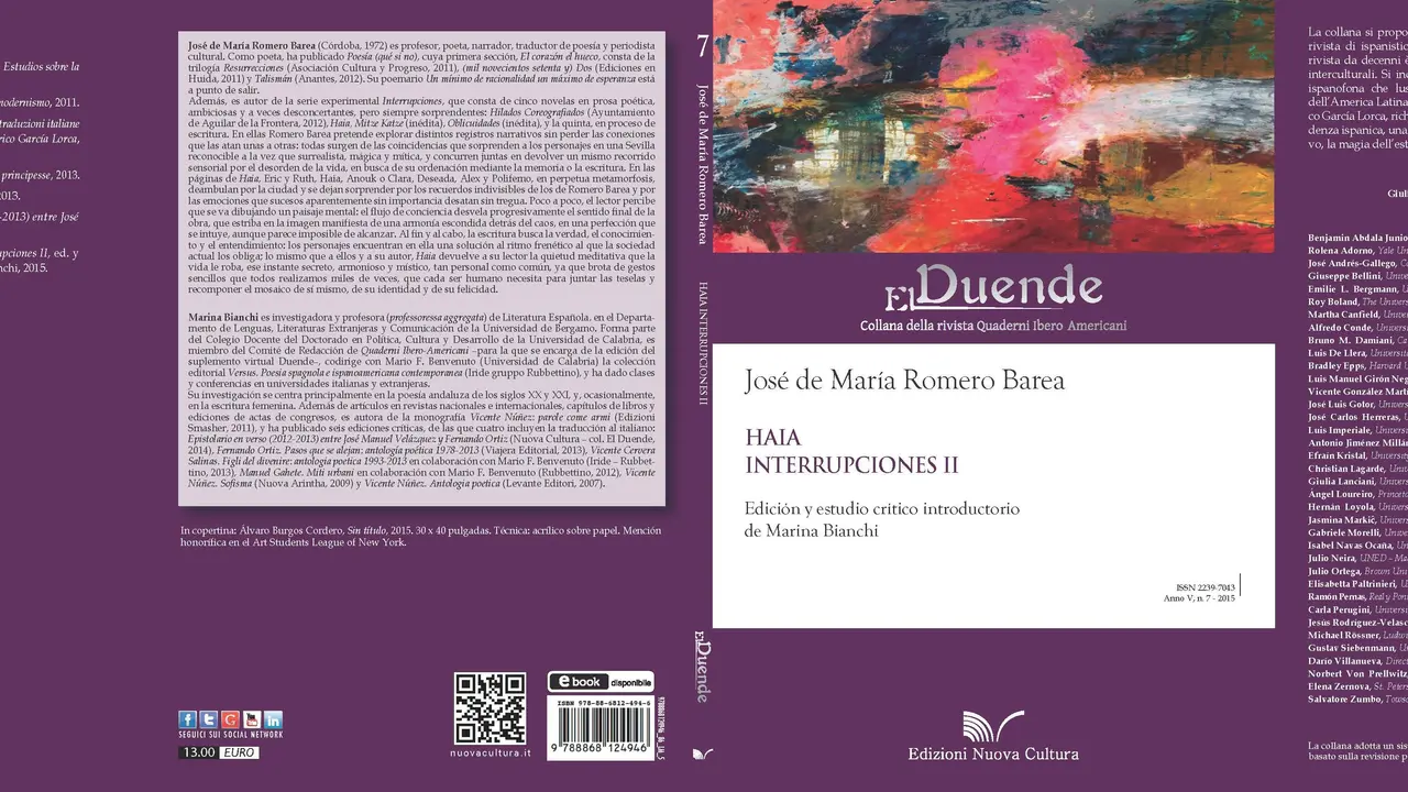 Portada Haia/Interrupciones II/ Jos&eacute; de Mar&iacute;a Romero Barea
