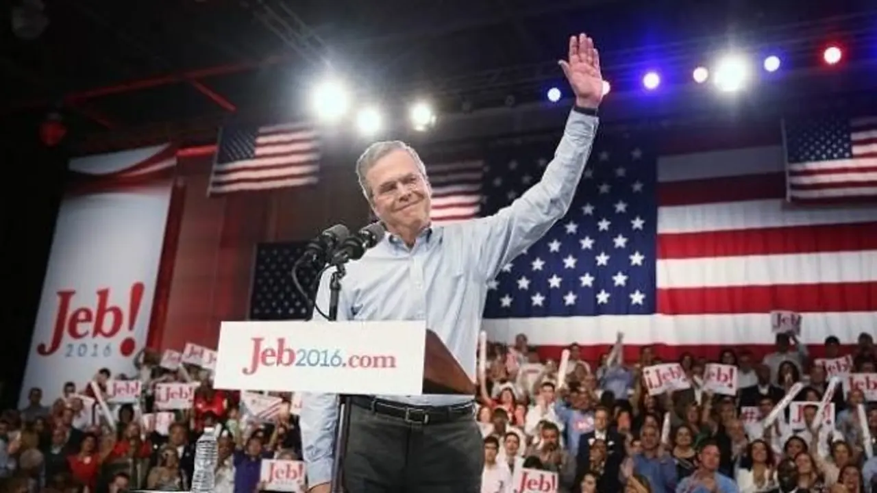 Jeb Bush presenta su candidatura a los comicios del 2016. / Twitter